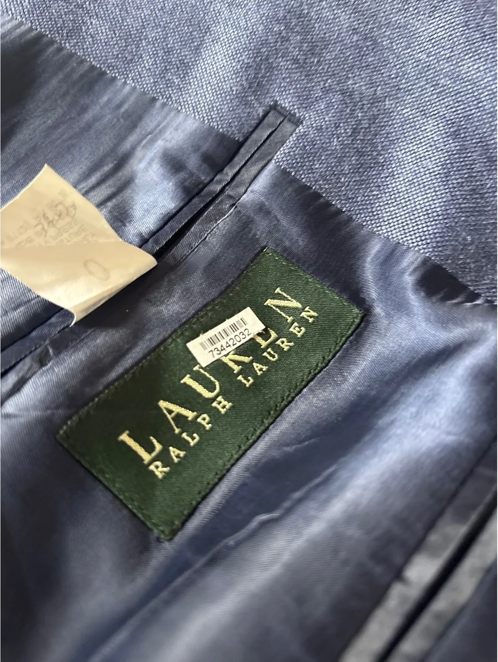 Lauren Ralph Lauren Men's Blue Wool Blend Blazer Jacket Size